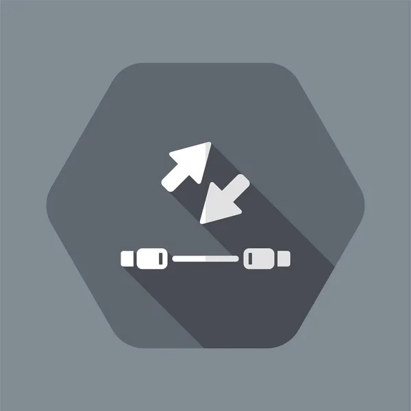 Usb transfer - Flat minimal icon — Stock Vector