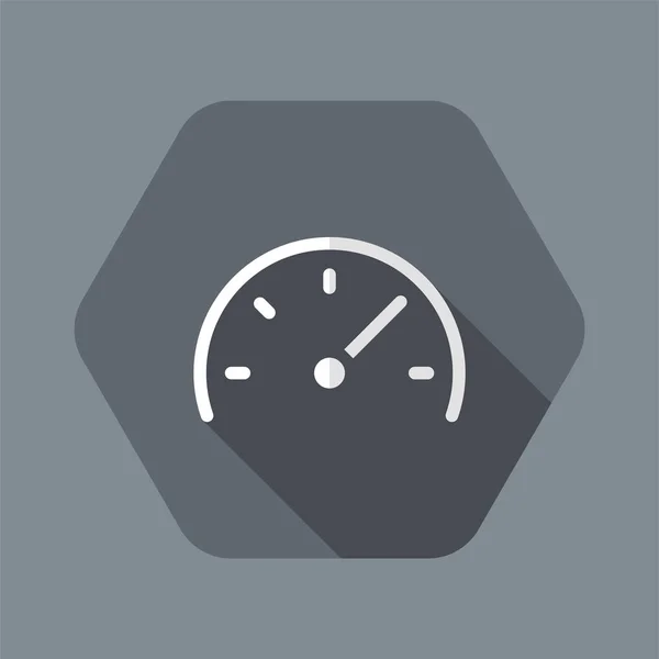 Speedometer - Flat minimal icon — Stock Vector