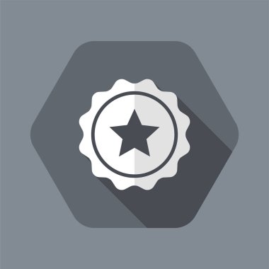 Derece işareti - vektör düz en az simgesi