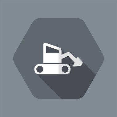 Yapım aşamasında - düz en az simge vektör