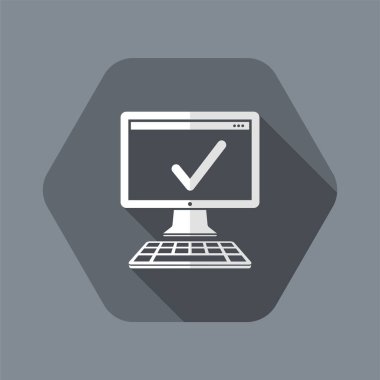 Bilgisayar - vektör düz en az simge denetimi