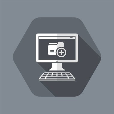 Yeni klasör - vektör düz en az simgesi