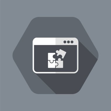 Uygulama için takım çalışması - vektör düz en az simgesi