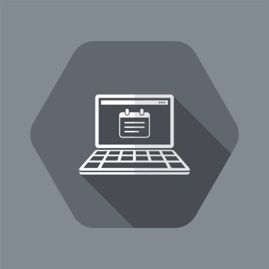 Not defteri uygulaması - vektör düz en az simgesi