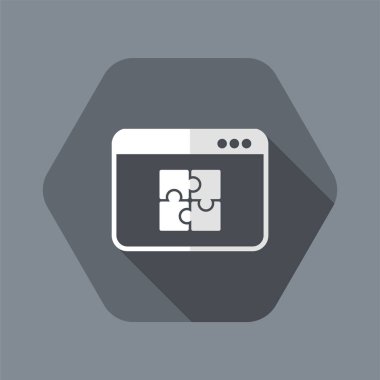 Takım uygulama düz simgesi