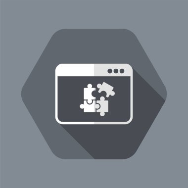 Takım uygulama düz simgesi