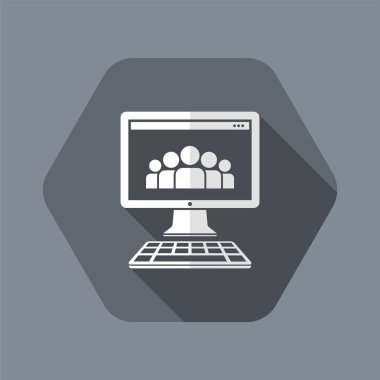 Sosyal ağ konsepti simgesi