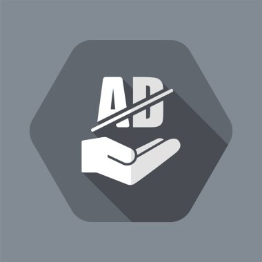 Hizmet sunuyoruz - reklam blok - Minimal simgesi