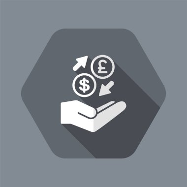 Doları/Gümüş - Minimal simgesini para exchange hizmet