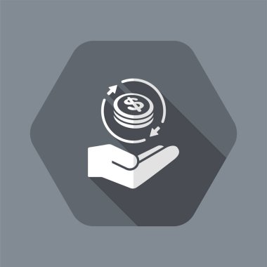 -Dolar - Minimal modern simgesi havale hizmetleri