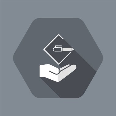 Proje tasarım konsepti - düz en az simgesi