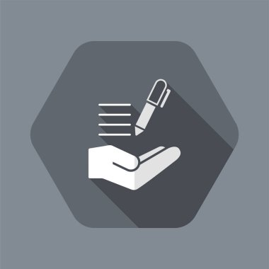 Metin - Minimal vektör simge yazma