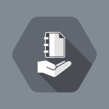 Kitap - vektör tek simge