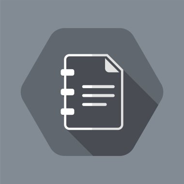 Belge metni - Minimal vektör simgesi