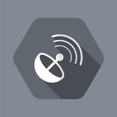 Uydu anteni - vektör web simgesi