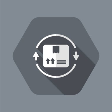 Sabit teslimat hizmeti 24/7 - vektör web simgesi