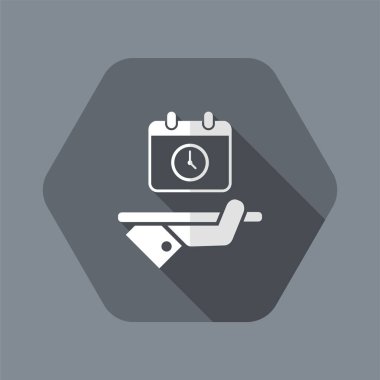 Tam zamanlı Hizmetleri - vektör web simgesi