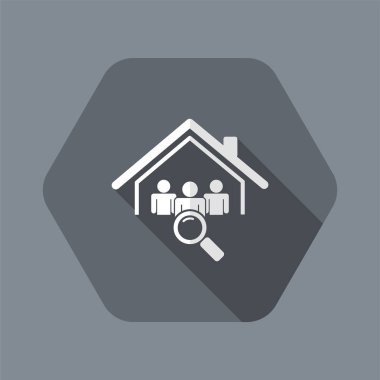 Aday arama - vektör web simgesi