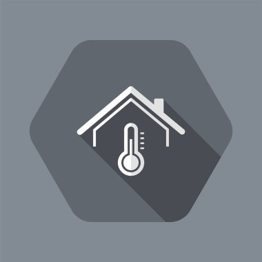 Ev sıcaklığı - vektör web simgesi