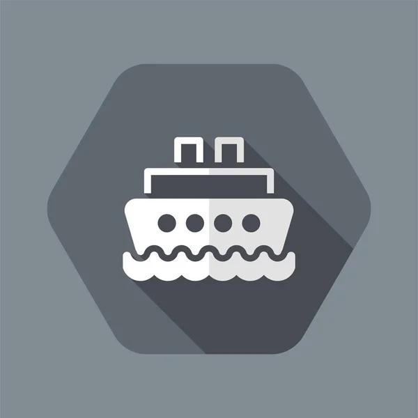 Marine platte vector pictogram — Stockvector