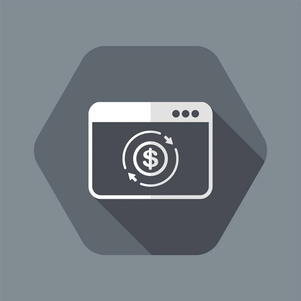 Geld web-service - Dollars — Stockvector