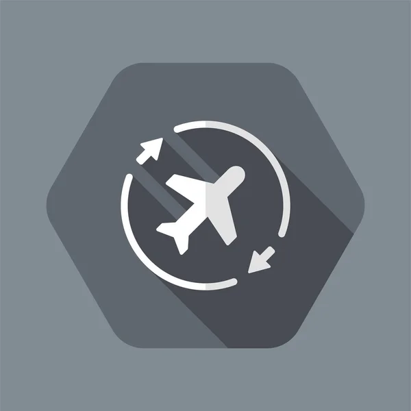 Icono de símbolo de concepto de aerolínea — Vector de stock