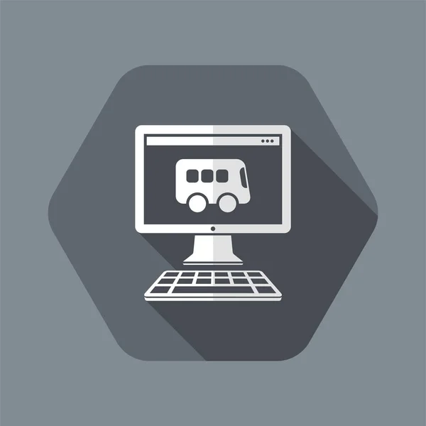 Ikona webové služby autobus — Stockový vektor