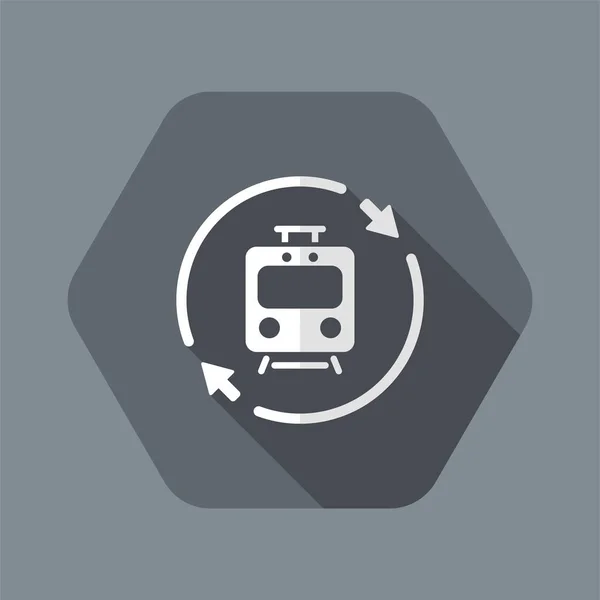 Train services renew icon — Stock Vector