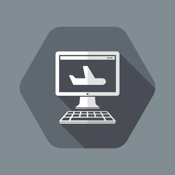 航空公司 web 服务图标 — 图库矢量图片