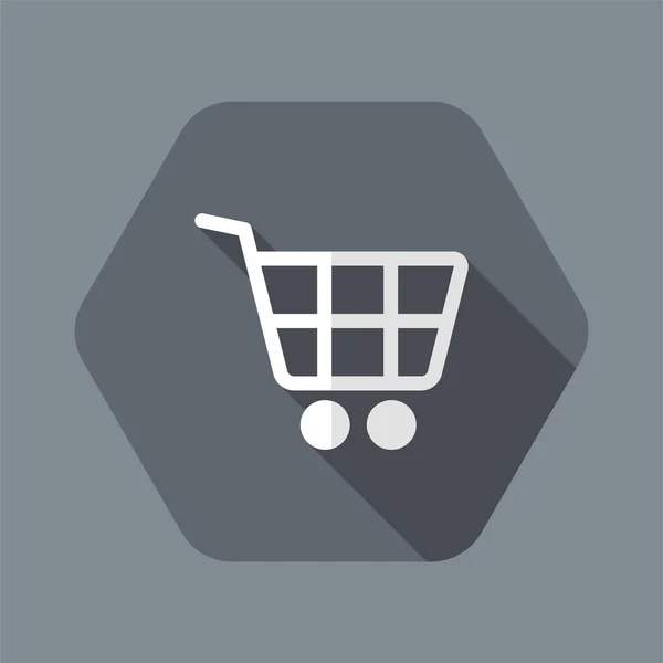 Shopping cart minimal icon — Stock Vector