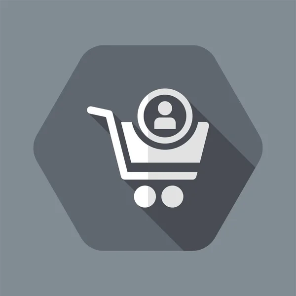 Persönliches Konto im Web-Shop — Stockvektor