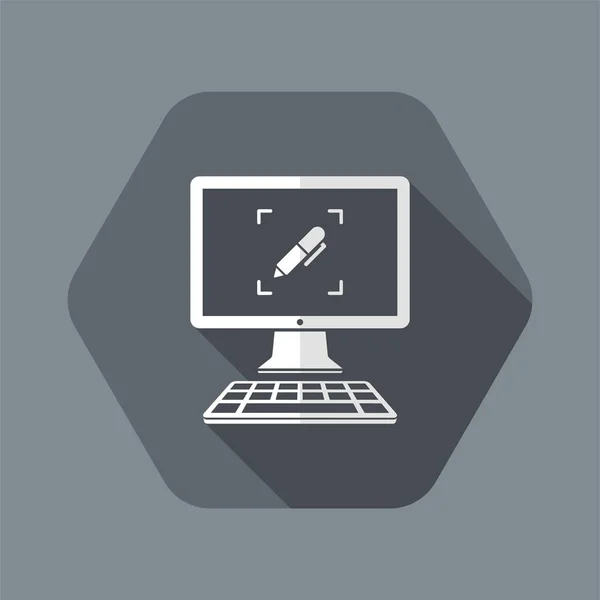 Anpassade datatjänster - vektor web icon — Stock vektor