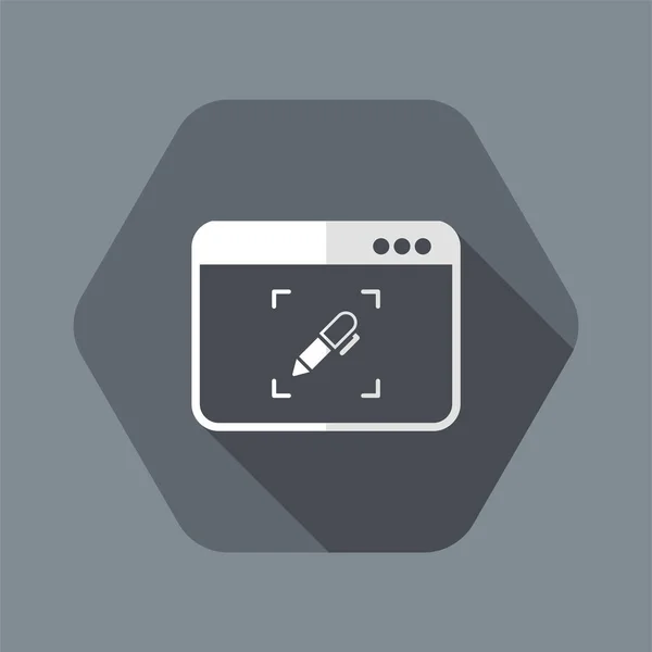 Anpassade datatjänster - vektor web icon — Stock vektor