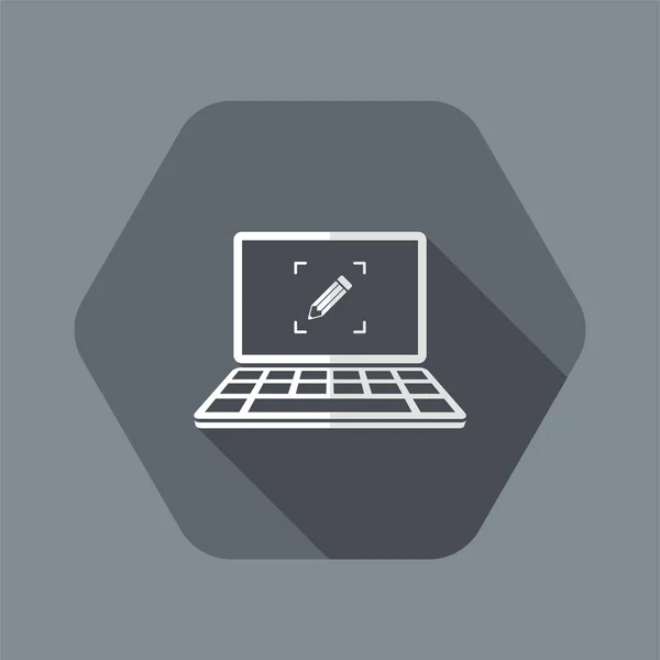 Anpassade datatjänster - vektor web icon — Stock vektor