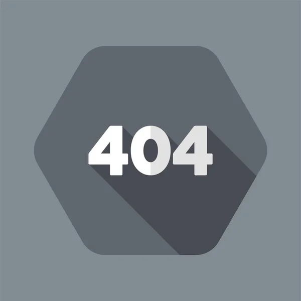 Erreur 404 concept - icône vectorielle minimale — Image vectorielle