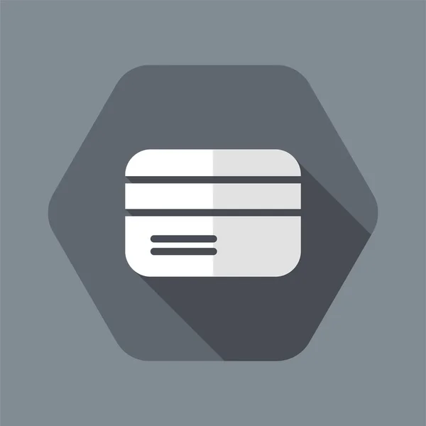 Kreditkarte - minimales Vektorsymbol — Stockvektor