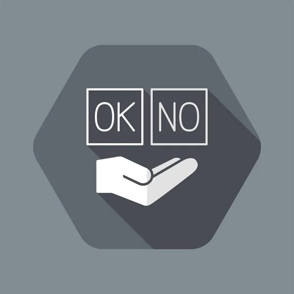 Checkbox question - Ikon vektor minimal - Stok Vektor