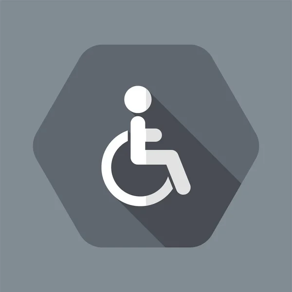 Concetto di handicap - icona minima — Vettoriale Stock