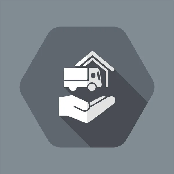 Delivery services icon - Minimal vector icon — Stock Vector