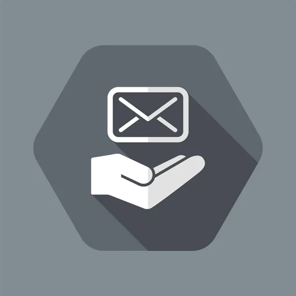 Servicios de correo - Icono vectorial mínimo — Vector de stock