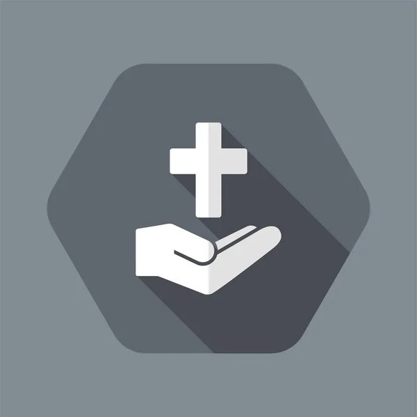 Concepto de servicios religiosos - Icono plano mínimo — Vector de stock