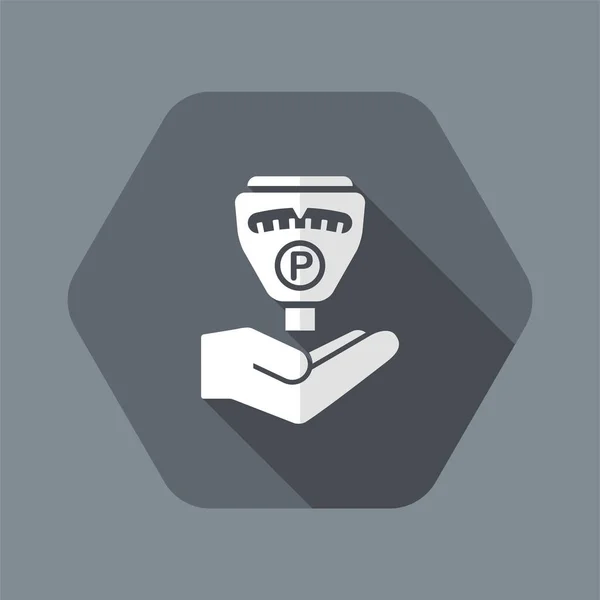 Service de parcmètre - Icône minimale — Image vectorielle