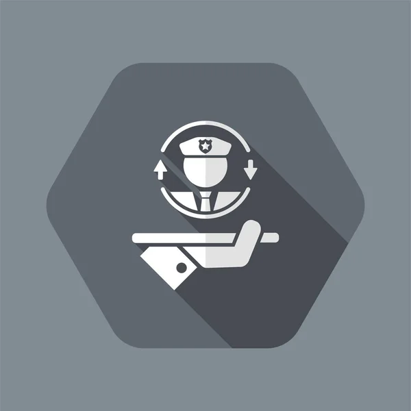 Full police protection - Vector web icon
