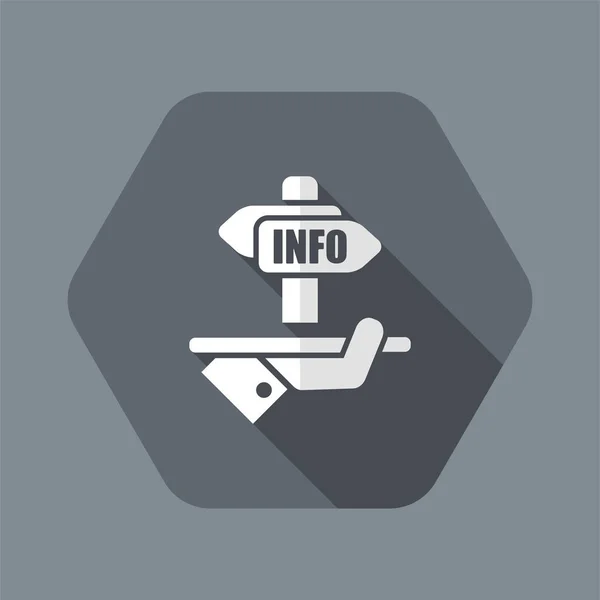 Servicios de información - Vector icono web — Archivo Imágenes Vectoriales