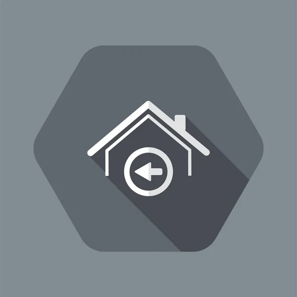 Concepto de dirección del hogar - Vector icono web — Archivo Imágenes Vectoriales