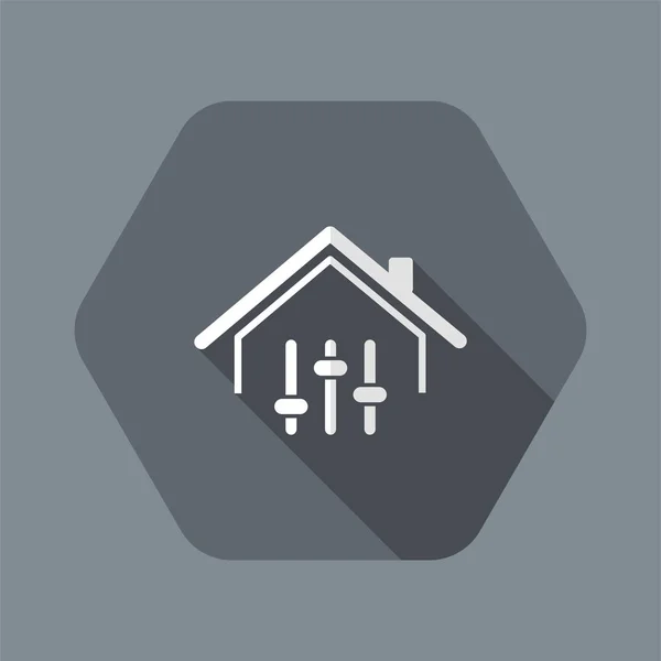 Application de contrôle à distance pour la maison icône web vectorielle — Image vectorielle