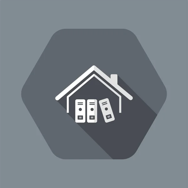 Pokój foldery archiwum - Vector web icon — Wektor stockowy