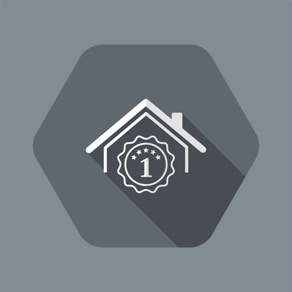 Лучший дом - векторная веб-икона — стоковый вектор