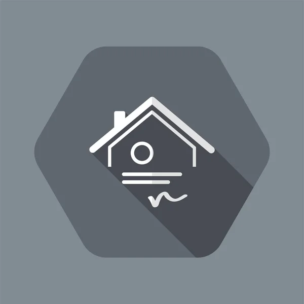 Home certification - Vector web icon — Stock Vector