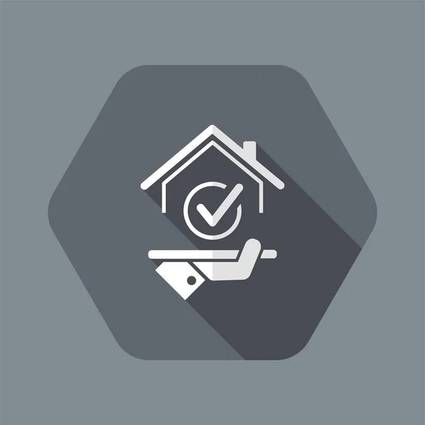 Choose the perfect house - Vector web icon — Stock Vector